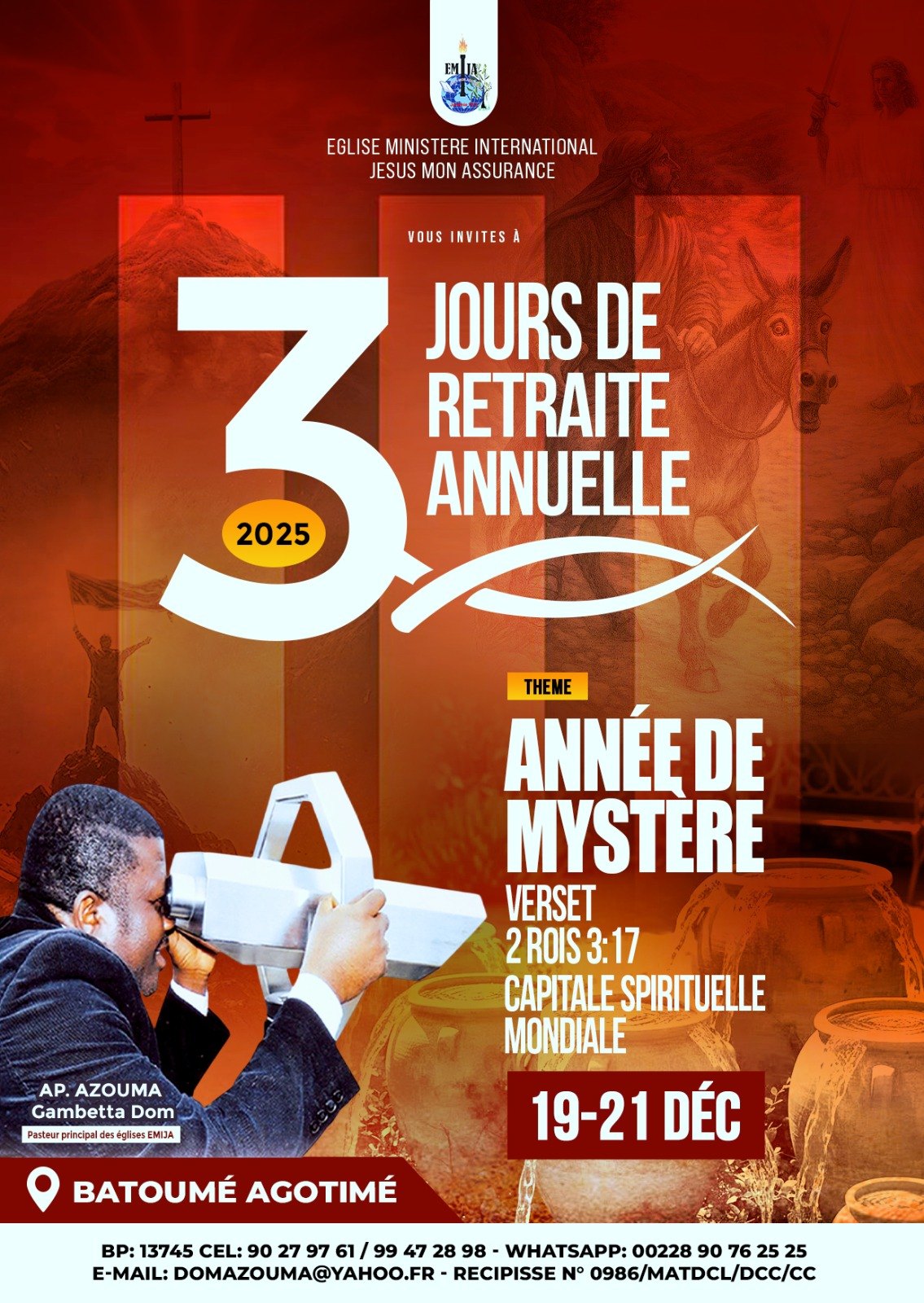 Trois jours de retraite annuelle : Année de Mystères